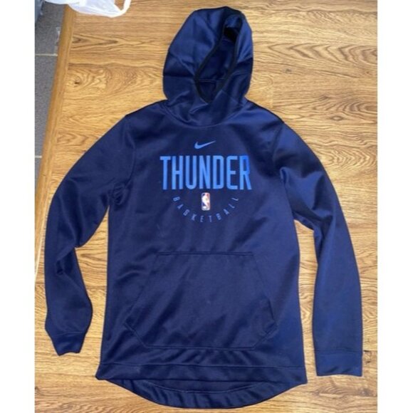 Nike Dri Fit Oklahoma City Thunder Mens Hoodie Sweatshirt Small - Picture 1 of 3
